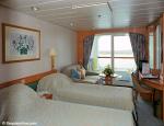 ID 2831 AURORA (2000/76152grt/IMO 9169524) - A twin cabin with balcony.